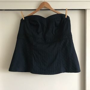 Torrid Navy Strapless Top*